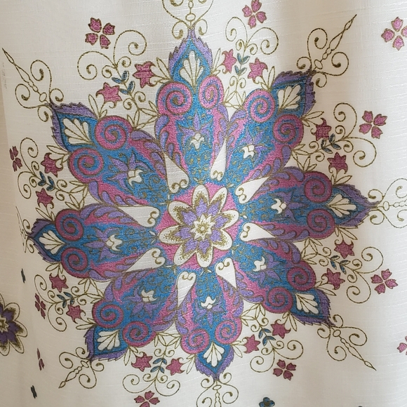 Boho Vintage Alfred Shaheen Mandala Dress - Picture 5 of 9